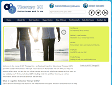 Tablet Screenshot of cbttherapyuk.com